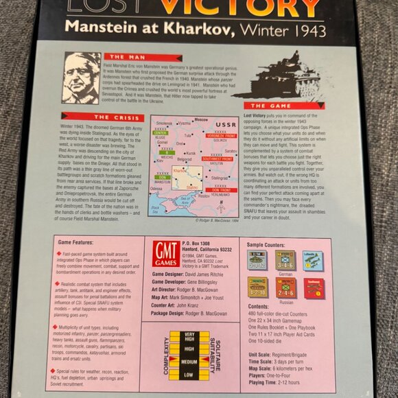 Lost Victory: Manstein At Kharkov, Winter 1943 (open, unpunched) GMT9407 - Picture 8 of 15